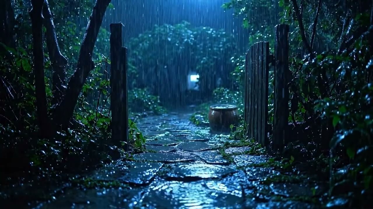 Fast Sleep Aid 💤 Heavy Rain Sounds for Overthinking Minds and Insomnia 🌧️