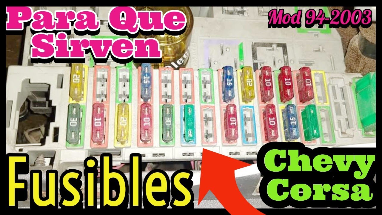 FUSIBLES DE CHEVY CORSA|Para Que Sieven Y Como Funcionan #chevy #corsa #fusibles #relay #CARRO
