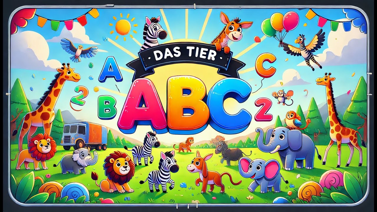Das Tier ABC | Lernlied f&uuml;r Kinder | Buchstaben & Tiere spielerisch lernen