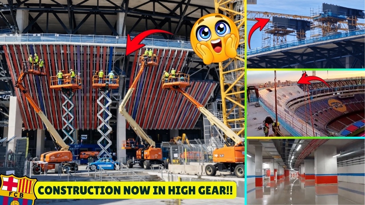 NEW Camp Nou Transforming Fast 😲 Incredible Structural Milestones Revealed