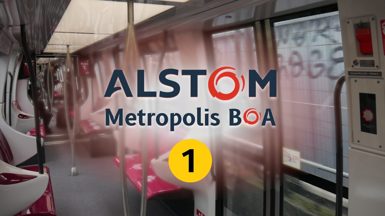 [ALSTOM] Trajet complet en Metropolis BOA (vue avant et intérieure) + bouchons et HLP