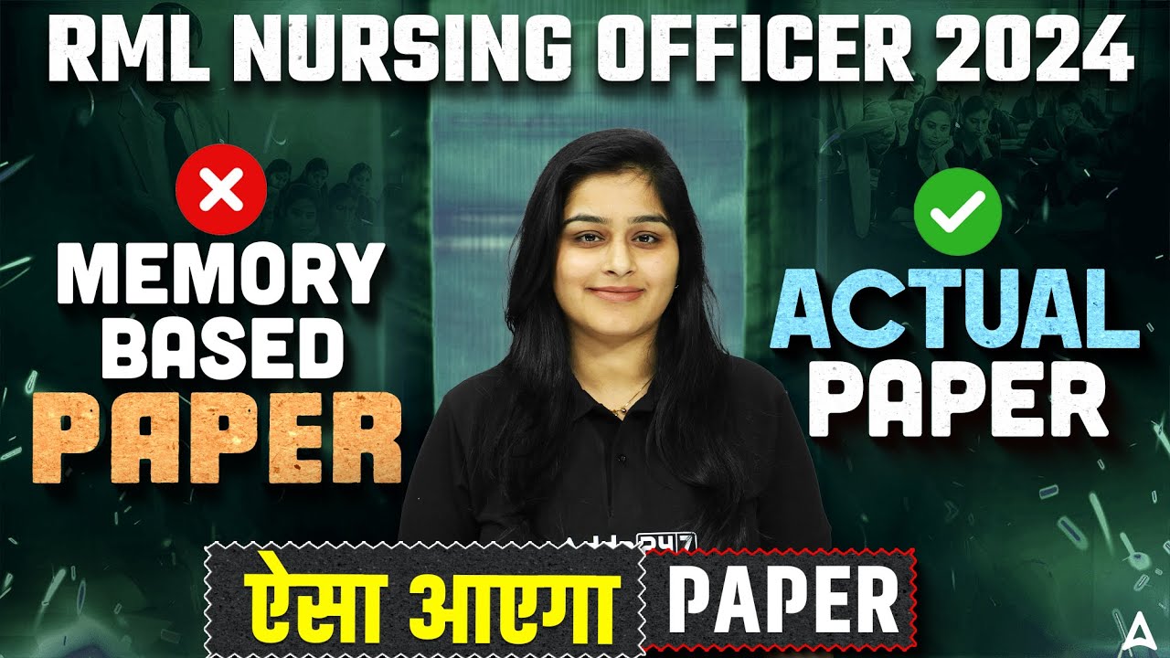 RML Nursing Officer 2024 Paper Analysis | RML Nursing Officer Exam Preparation | RML Nursing Class