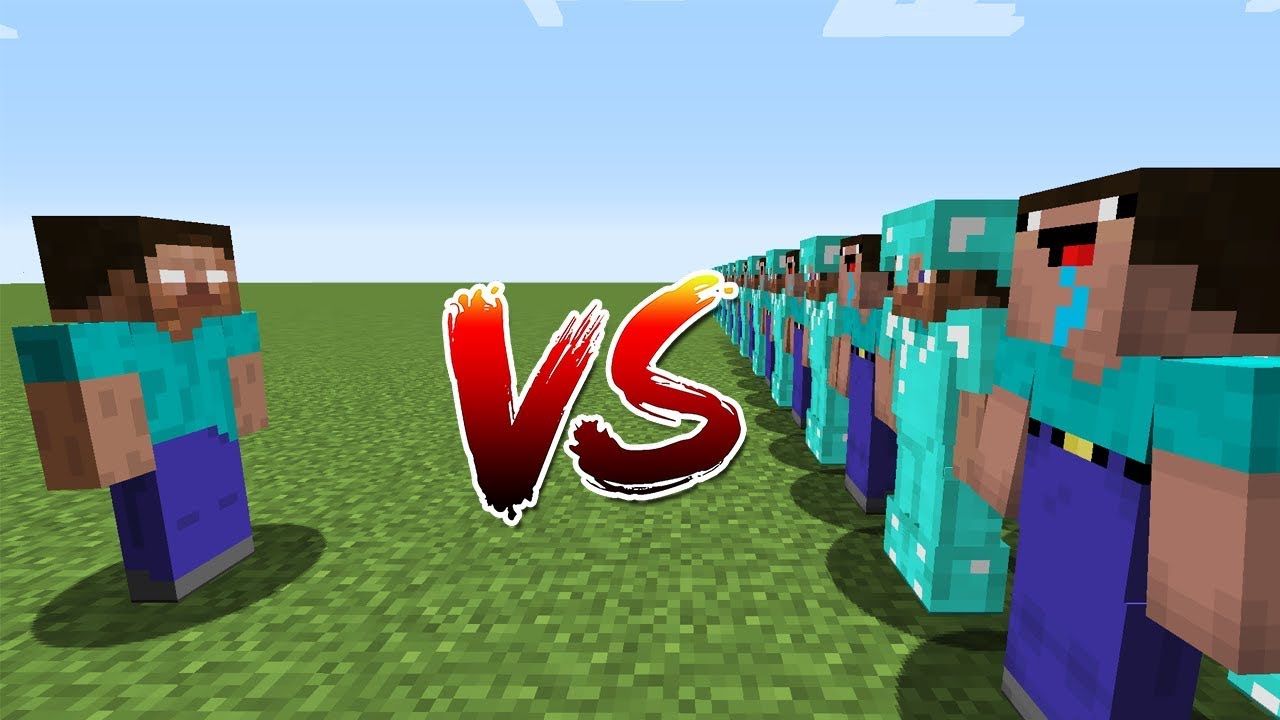 Minecraft Battle: NOOB vs PRO: HEROBRINE VS 10000 NOOB AND PRO CHALLENGE / Animation