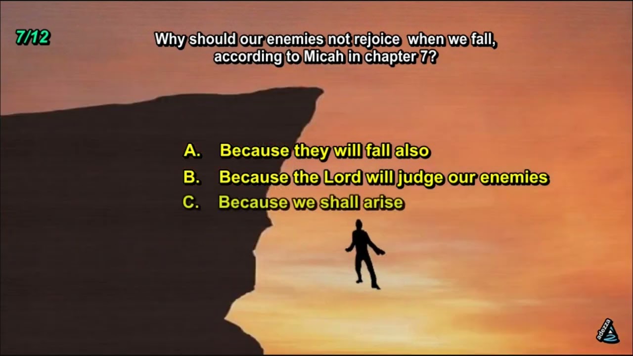 Bible Quiz * All from the Book of Micah * 12 Questions * Multiple Choice