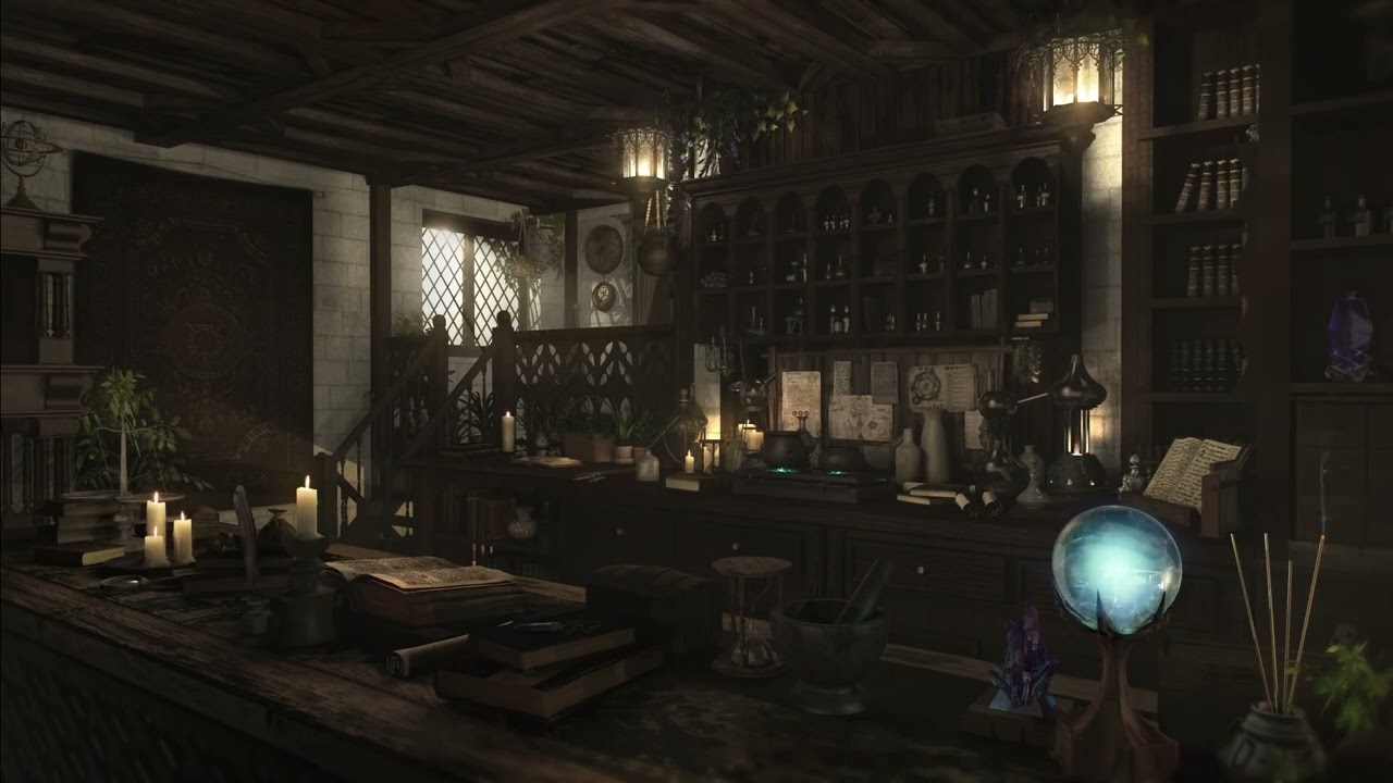 Potion Shop Sounds  Apothecary Ambience  45 Minutes