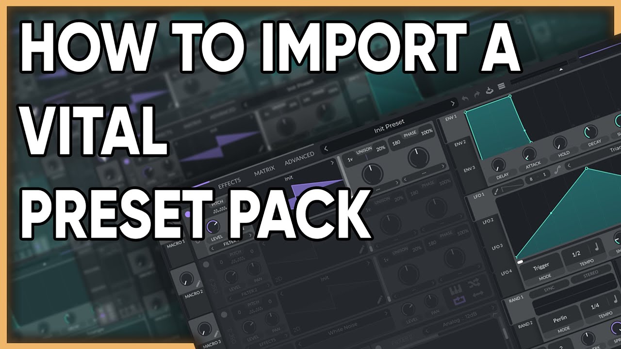 How to import a Vital Preset packs - (Less than a minute)