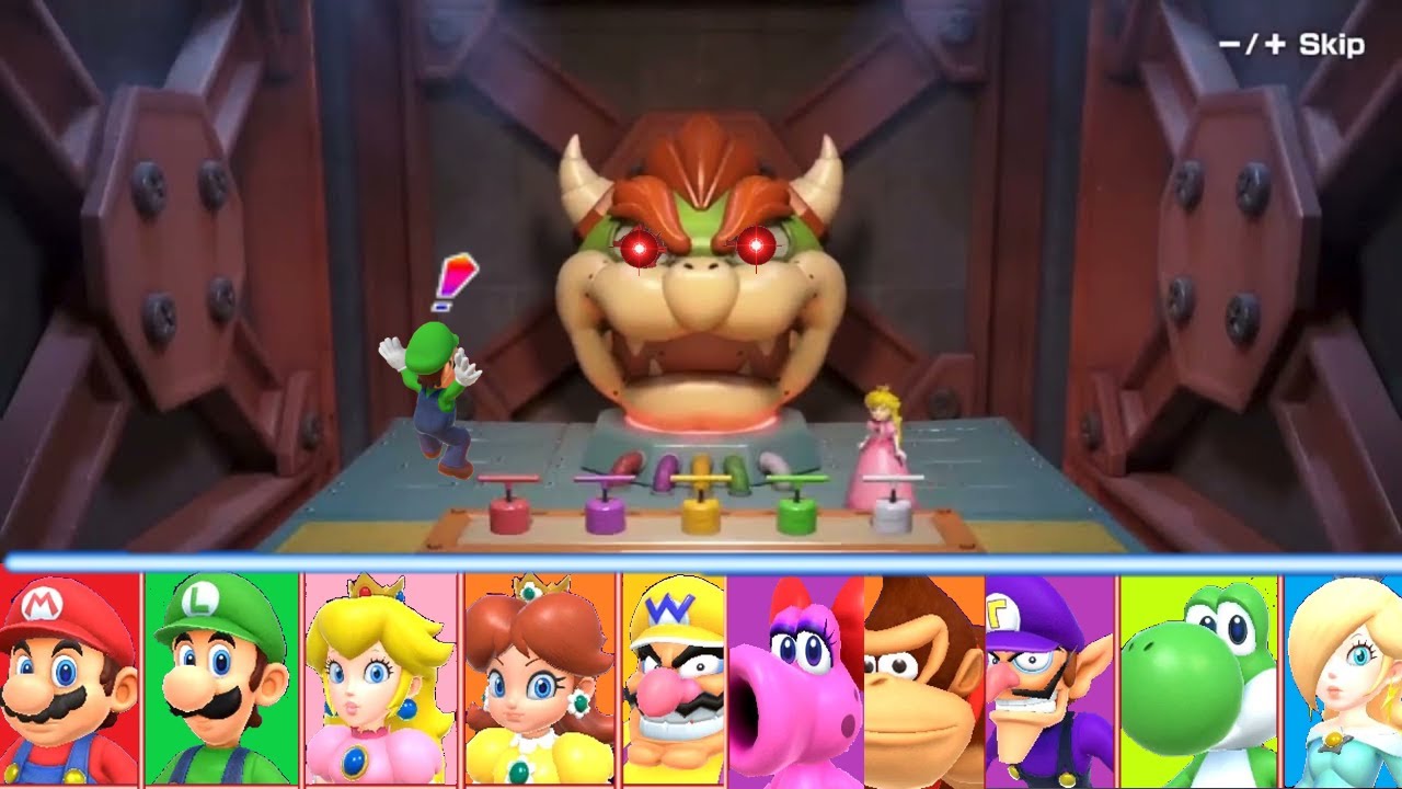 All Characters Bowser's Big Blast - Mario Party Superstars (Everybody won) 🥳