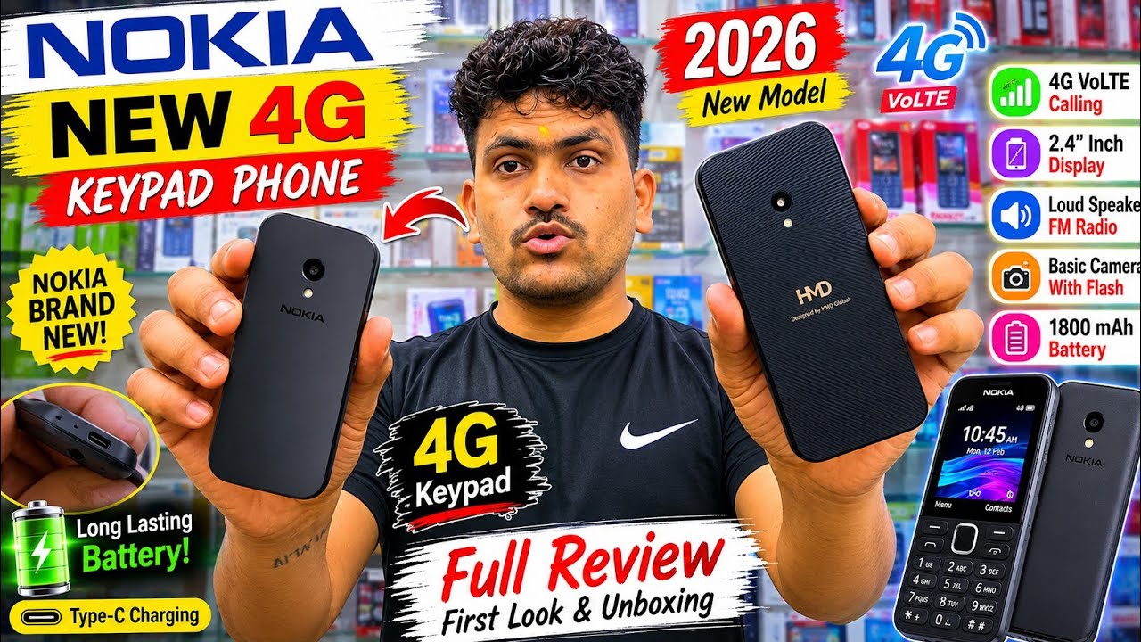 Nokia New 4G Keypad Phone 2026 & Full Review!!