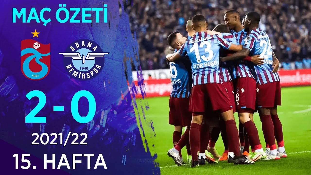 Trabzonspor 2-0 Adana Demirspor MAÇ ÖZETİ | 15. Hafta - 2021/22