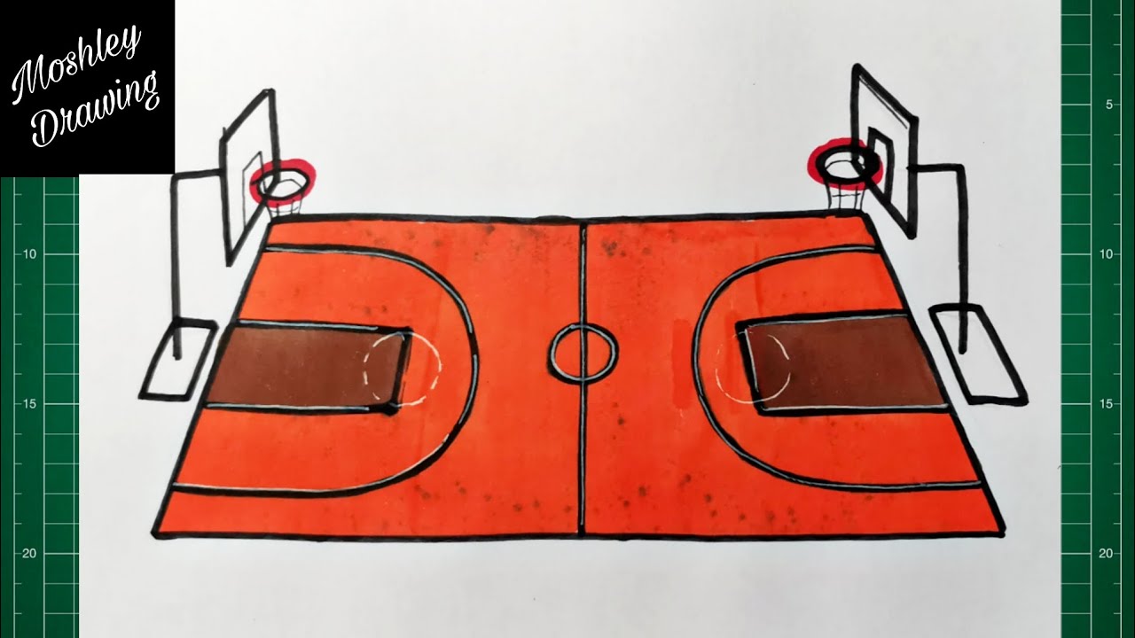 How to Draw a Basketball Court