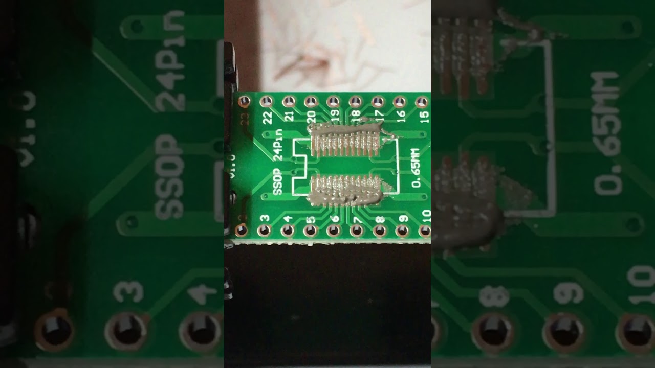 SSOP 0.65mm pin spacing reflow folder