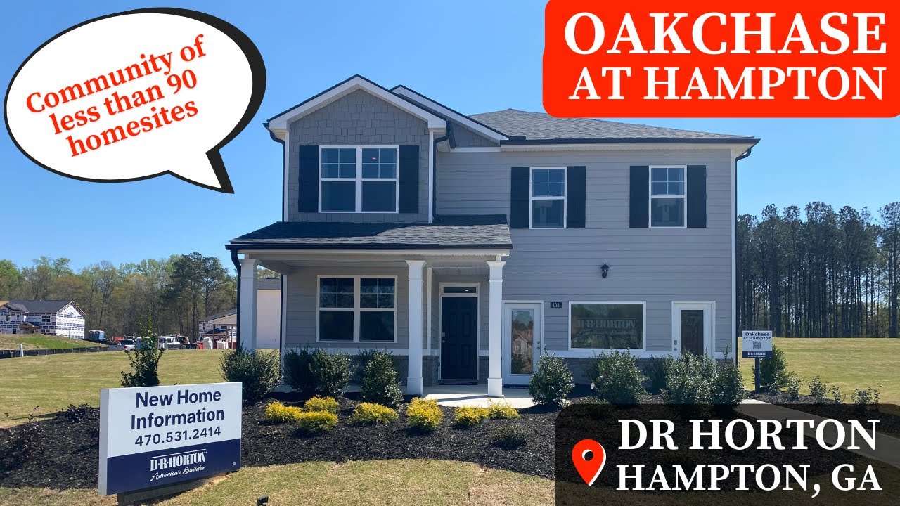 Living In Hampton, GA | DR Horton | Model Home Tour | Oakchase At Hampton | Atlanta New Homes