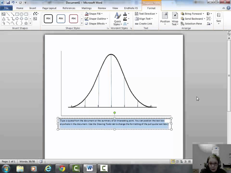 PSYC295 Creating a Bell Curve in Word