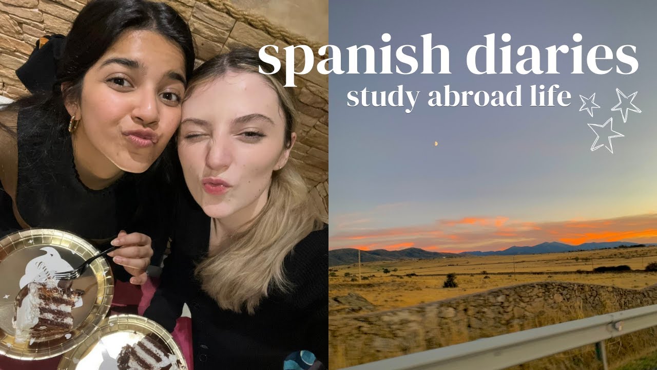study abroad diaries: spain study abroad vlog, realistic school weekly vlog in madrid ⋆&middot;˚ ༘ *