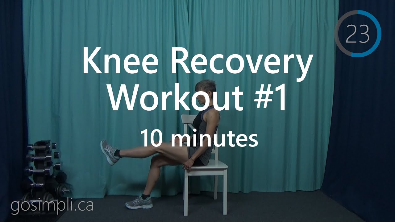 Knee Recovery Workout 1 with Chair Support: Knee Injury/Surgery Rehabilitation/Mobility Workout