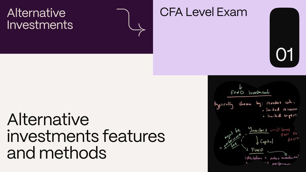 Alternative investments features and methods (for the CFA Level 1 exam)