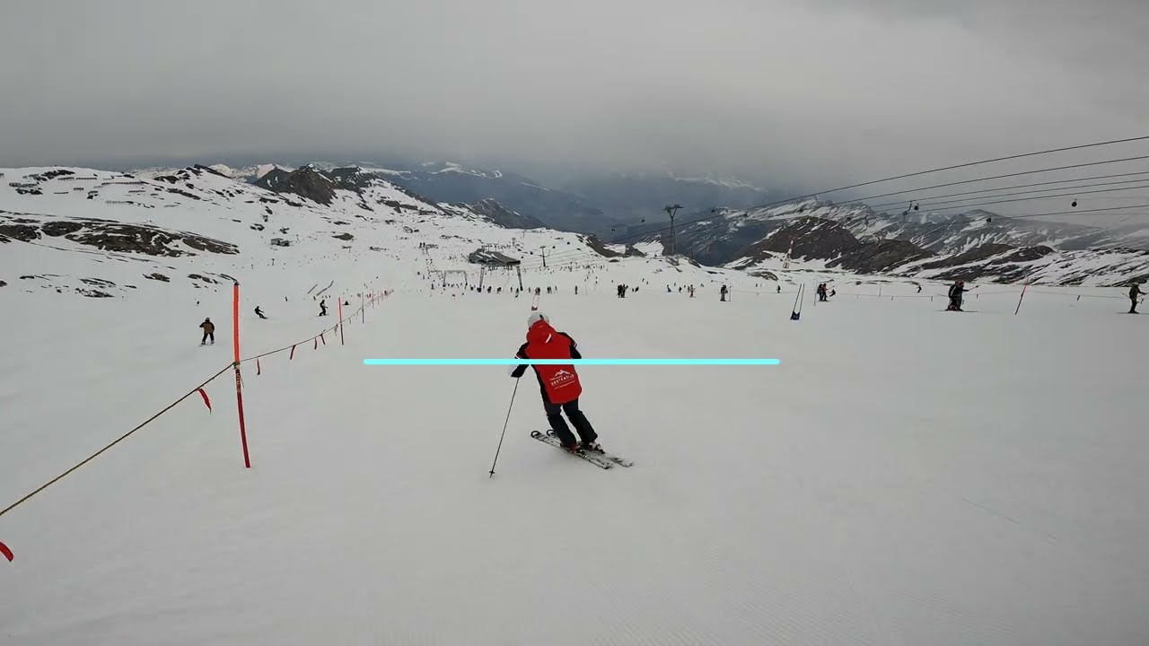 Kaprun Kitzsteinhorn afdaling 24 maart 2023