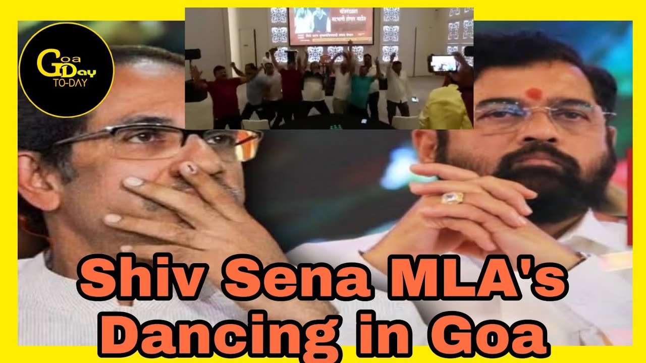 #MAHAPOLITICS REBEL SHIV SENA MLA's DANCING AT GOA HOTEL TO CELEBRATE VICTORY