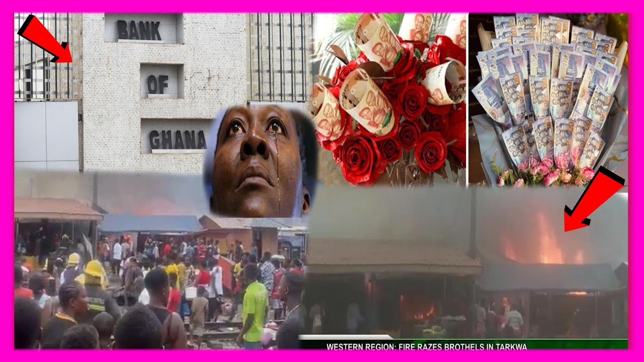 OMG - ASHAWO LADIES IN TARKWA IN TEARS AS FIRE RAZES DOWN THEIR GETTOES