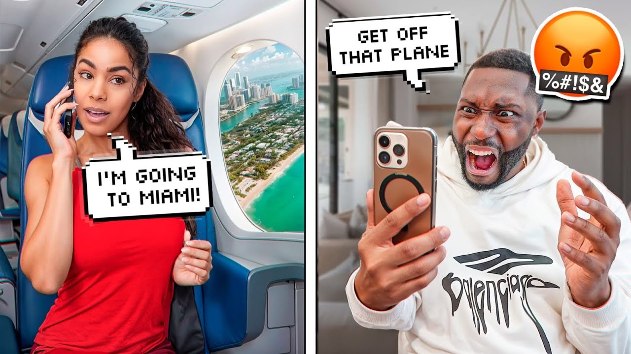 Starting An Argument Then Making My Fiance Think I'm Taking A FLIGHT Out Of Town Without Him PRANK!