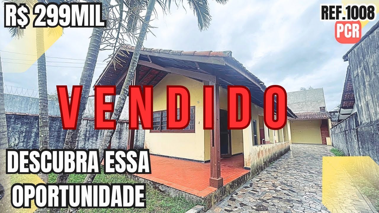 REF.1008 Casa no Savoy a apenas 500m da praia e R$299mil