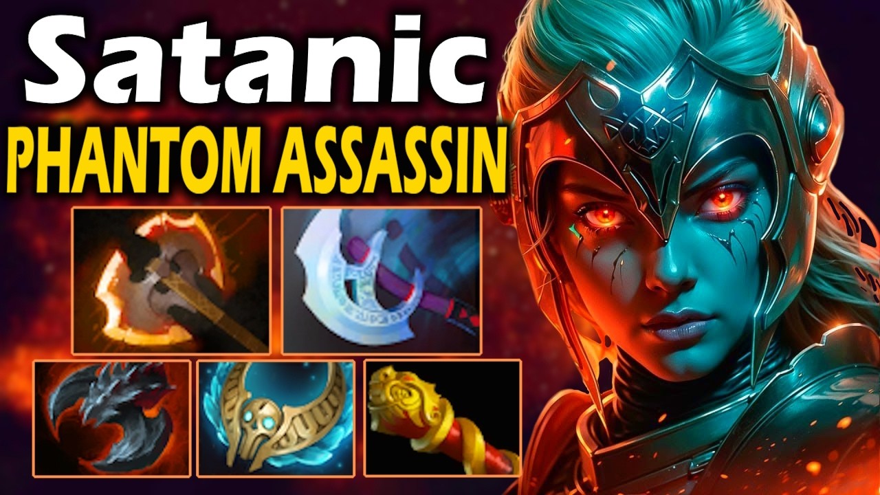 Сатаник на Фантомке в Новом Патче 7.38! Satanic Phantom Assassin 7.38 ДОТА 2