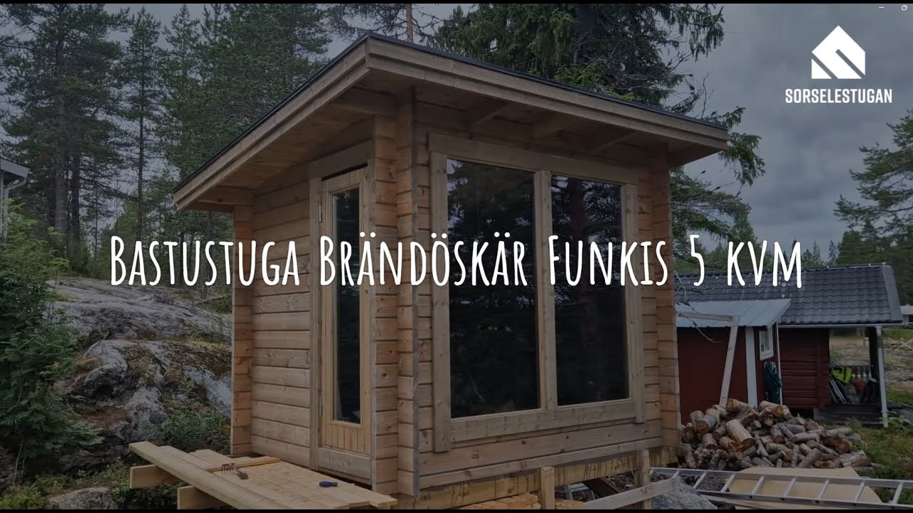 Bygga Bastu - Sorselestugan monteringsguide Bastu Brändöskär funkis 5 kvm
