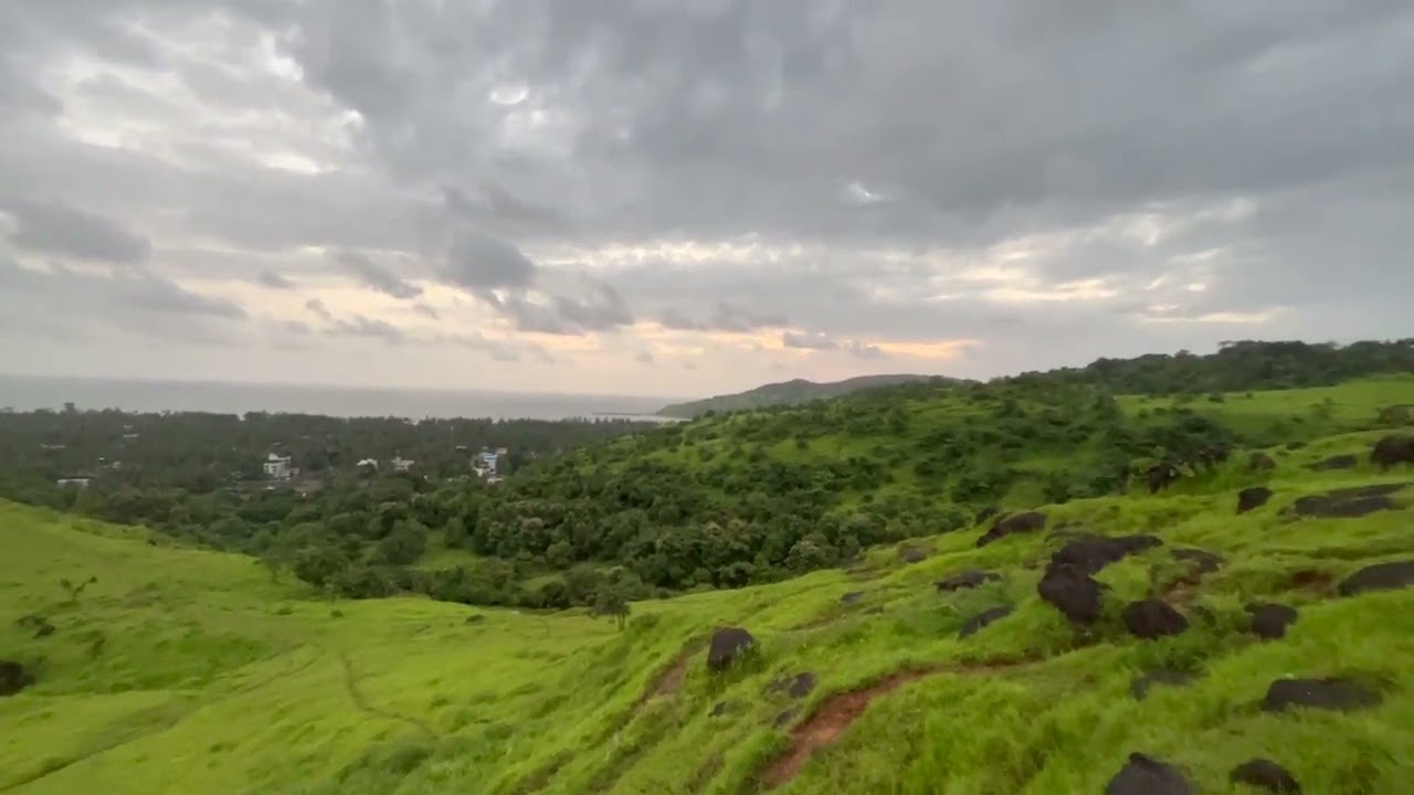 VIEW OF SHRIVARDHAN FROM MOUNTAIN #shrivardhanbeach