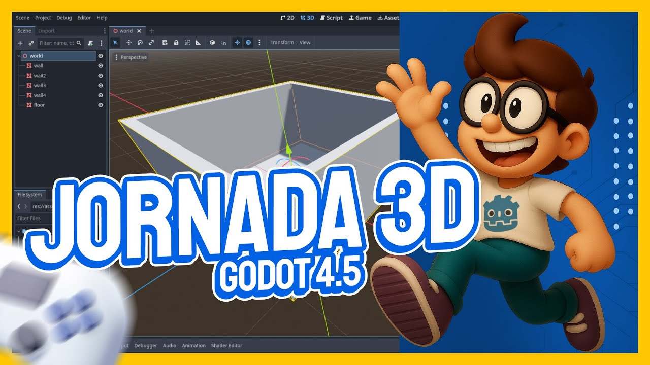 Domine o 3D na Godot 4.5 — O Guia Definitivo para Começar!