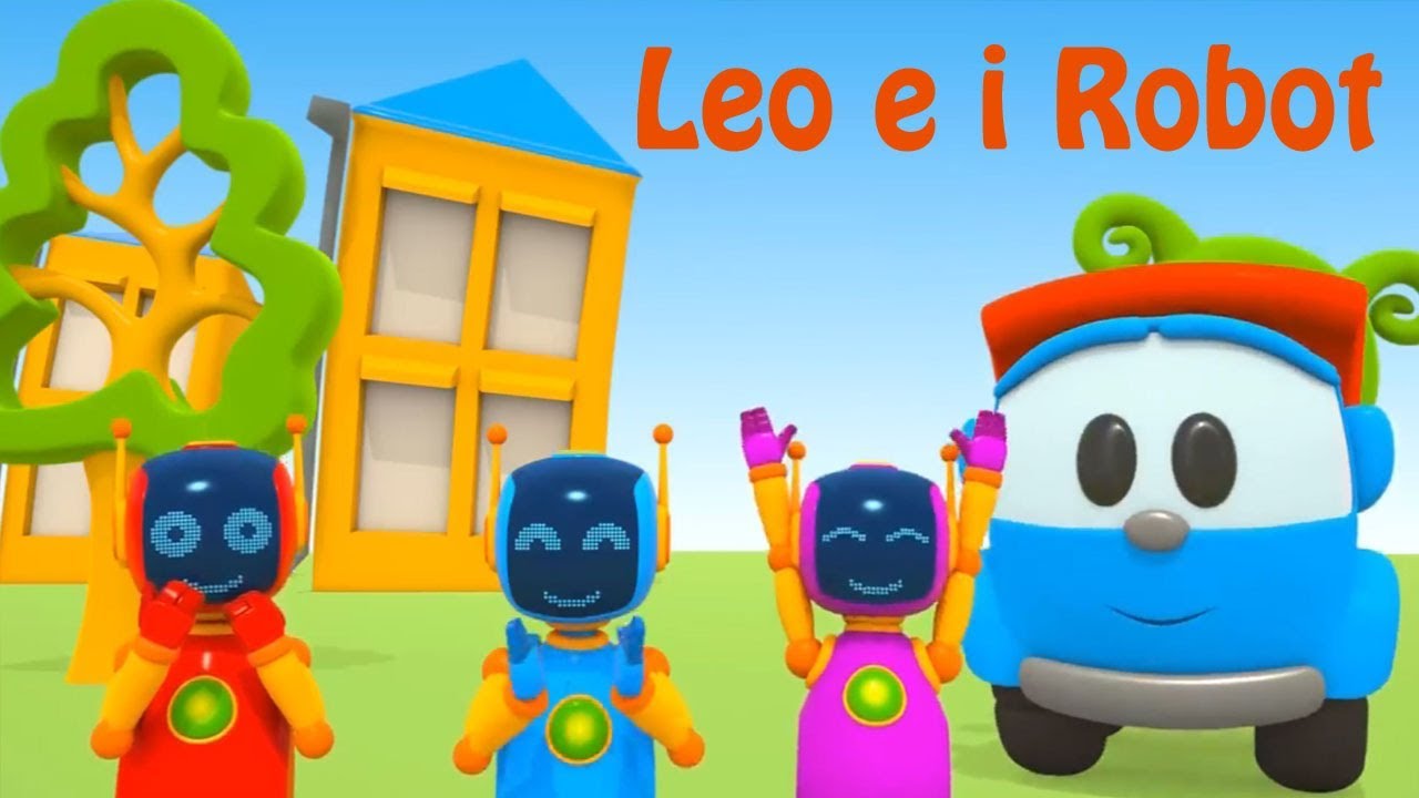 Leo il camioncino curioso e i suoi amici Robot - cartoni per bambini