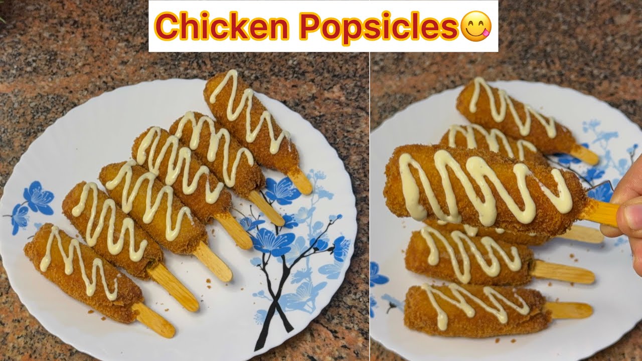 Crispy Chicken Popsicles❤️|Iftar special snacks |Ramadan special chicken popsicles 