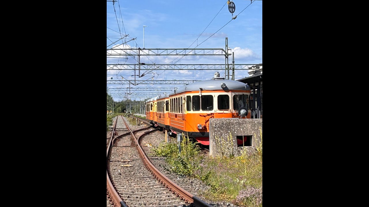 Resa med rälsbuss littera Y7 mellan Kristianstad och Sölvesborg.