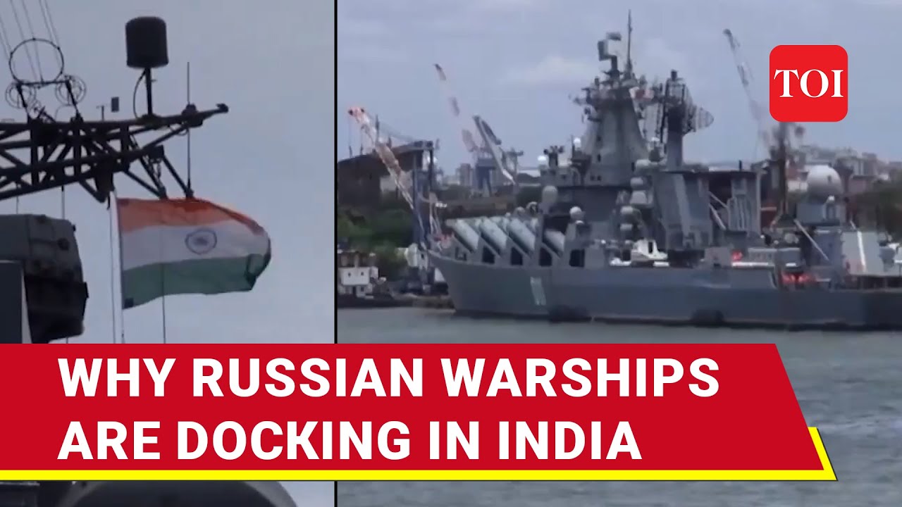 Russian Warships Varyag, Marshal Shaposhnikov Dock At Cochin Port | Putin-Modi Bonhomie