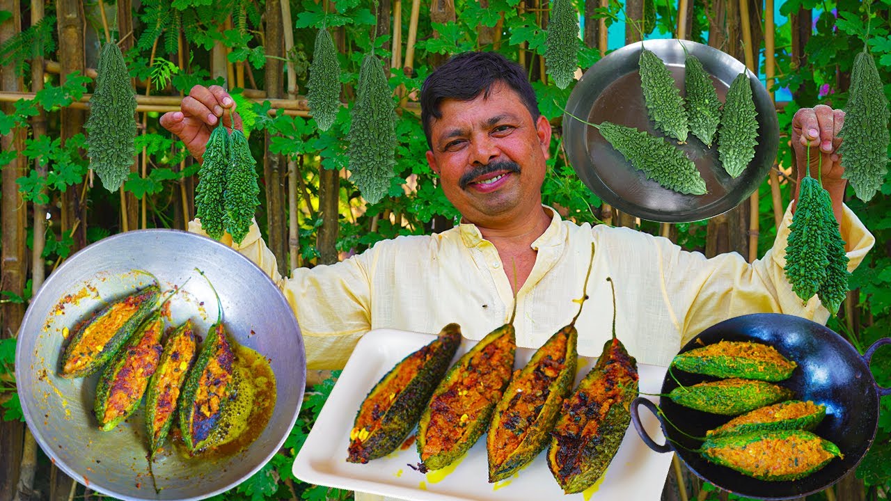 भरवां करेले की सब्जी तो बहुत खायी होगी पर कभी ऐसी नहीं खायी होगी | Karela Sabji | Bittergourd Curry