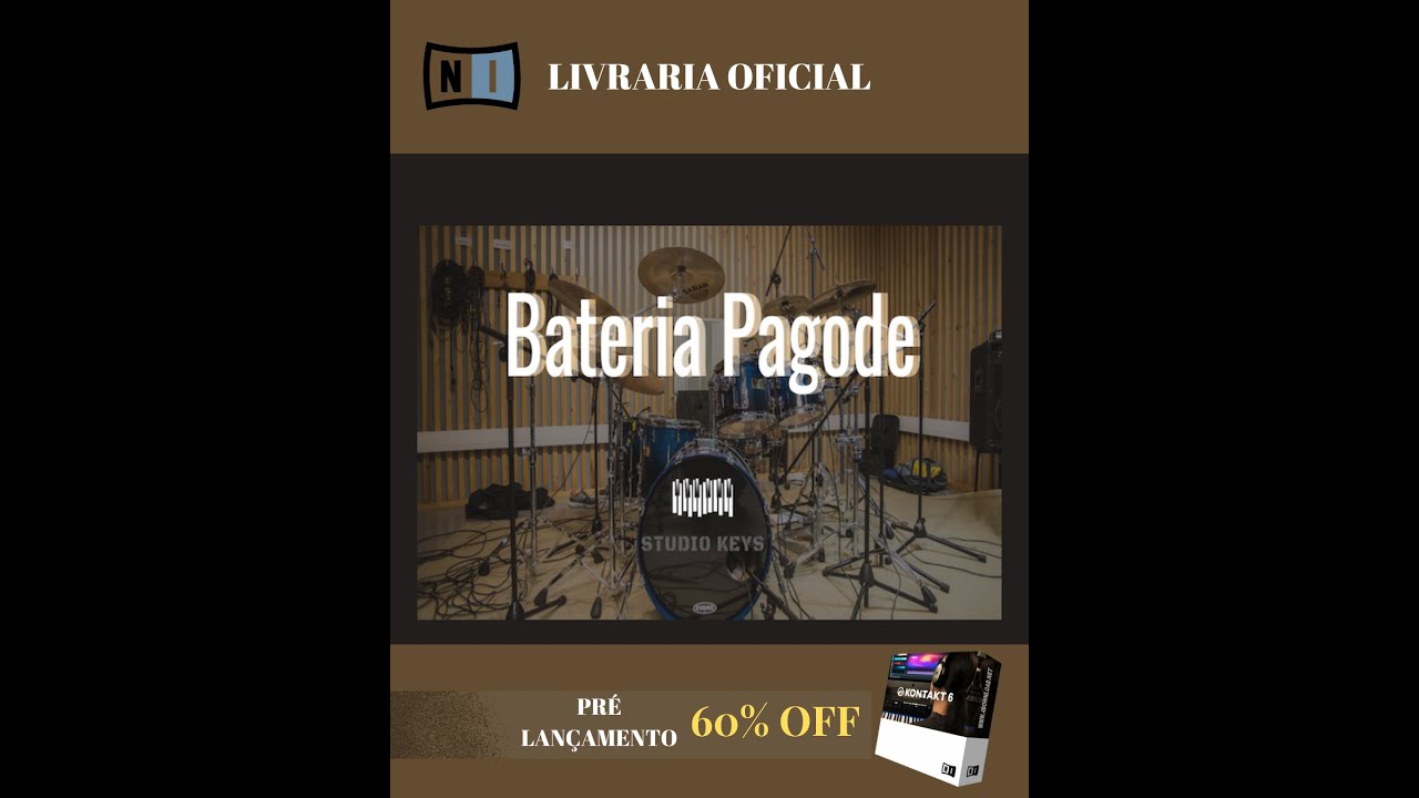 Livraria Bateria Pagode para Kontakt