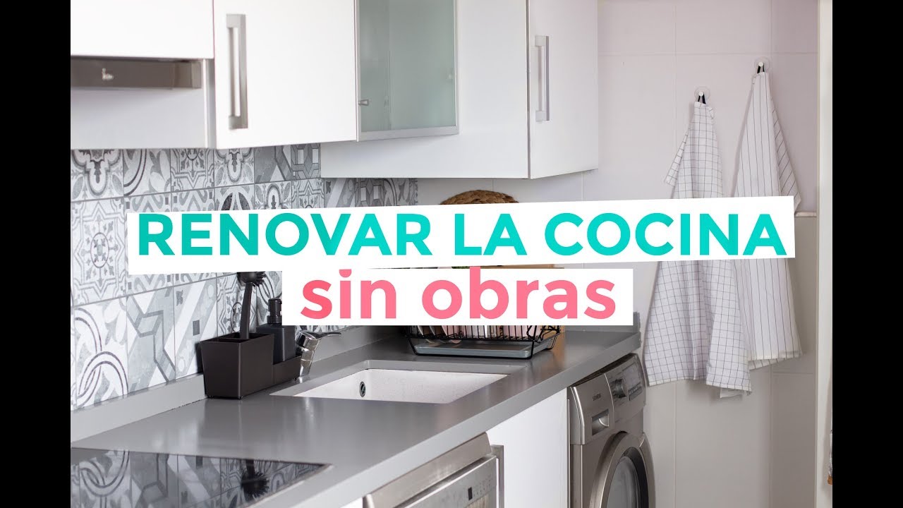 Cambia el look de tu cocina sin obras: azulejos y encimera.