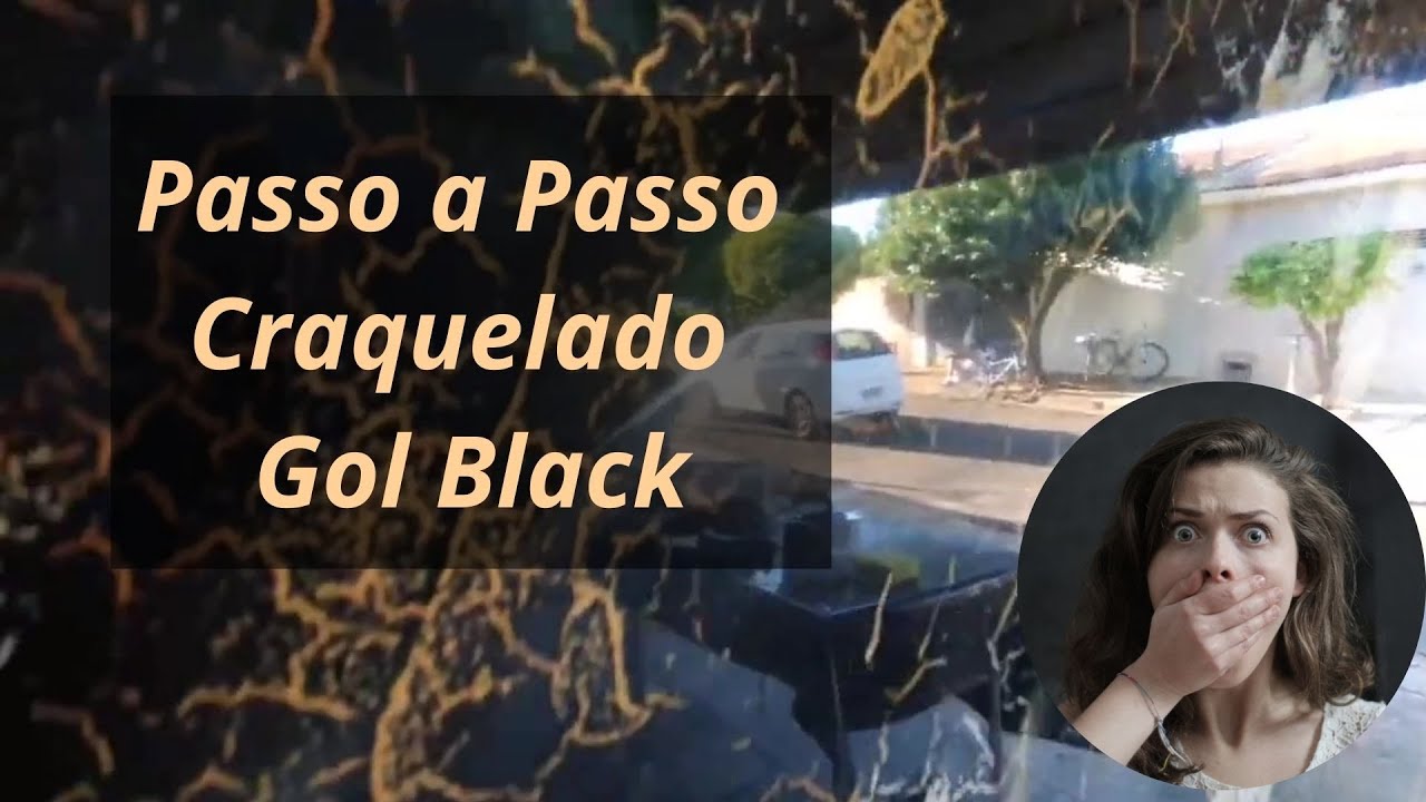 Como Aprender Passo a Passo Craquelado Gol Black Efeito Marmorato! (Marmorização Realista)