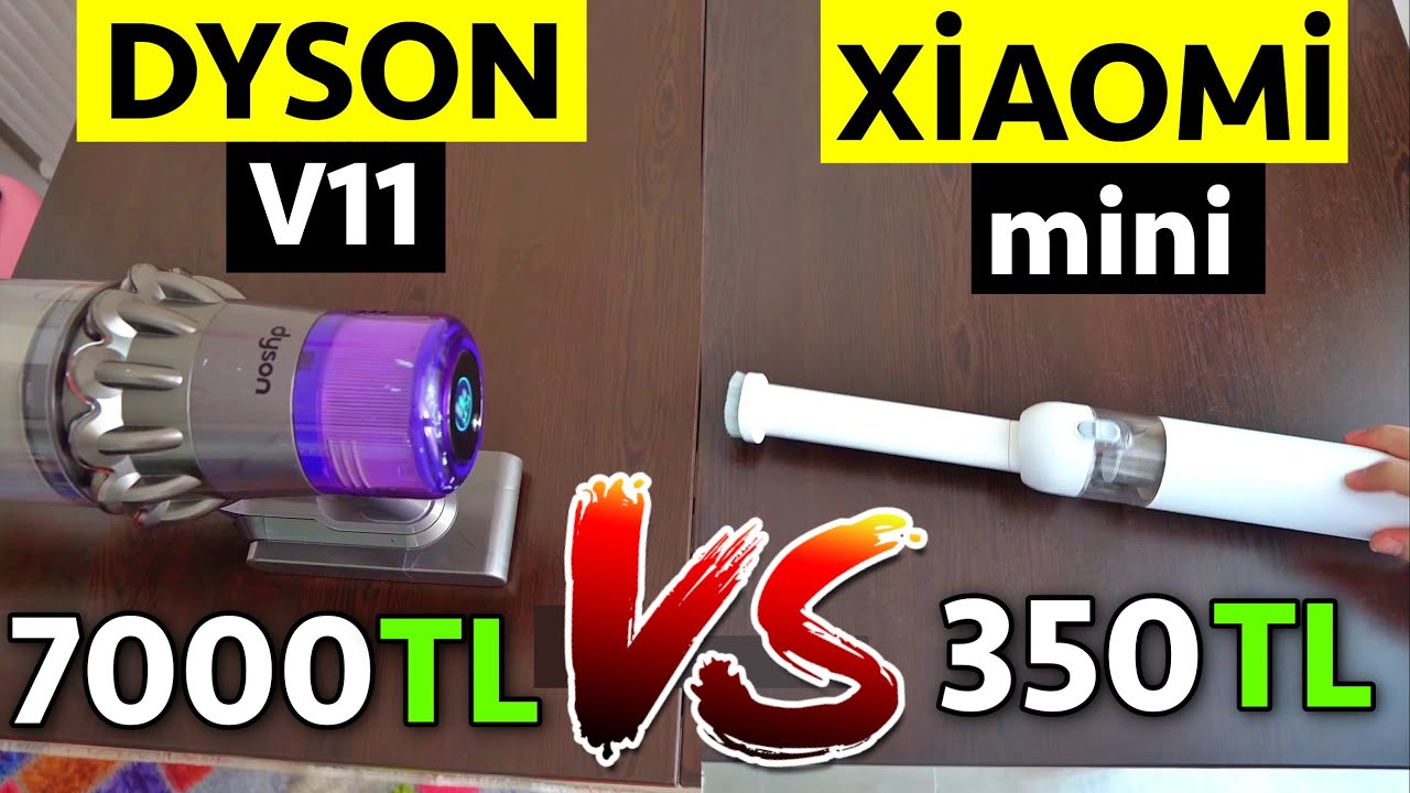 DAHA UCUZA AYNI PERFORMANSI ALMAK😳 XİAOMİ Mi Mini VS Dyson v11 Şarjlı El Süpürgesi incelemesi