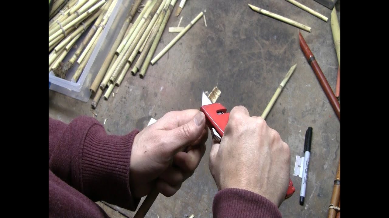 How to make your own reed pens for drawing