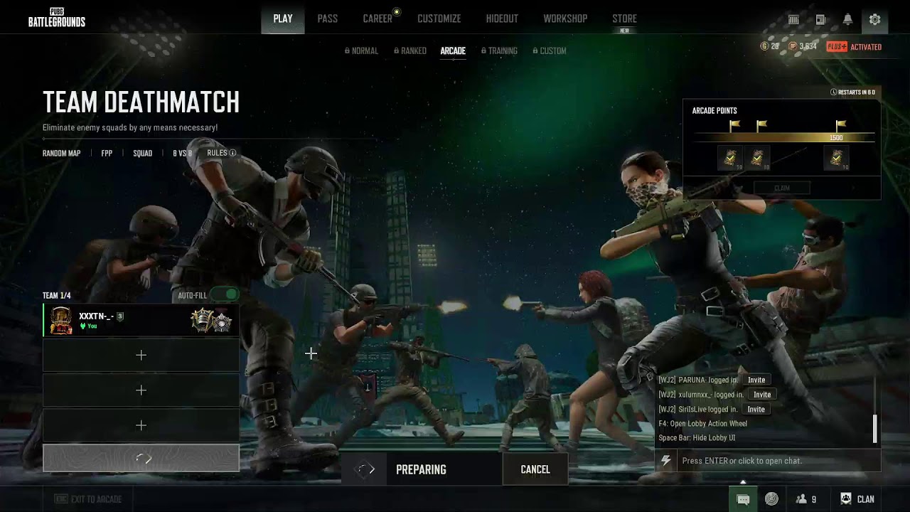 Zombie Mode till 100,000 Points (Cleared all Maps) | PUBG PC |