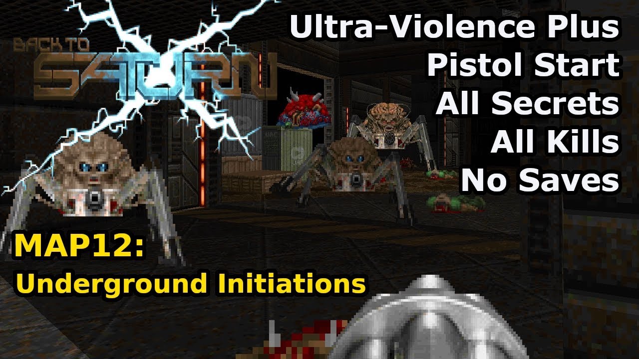 Doom II: BTSX E1 - MAP12: Underground Initiations (Ultra-Violence Plus 100%)