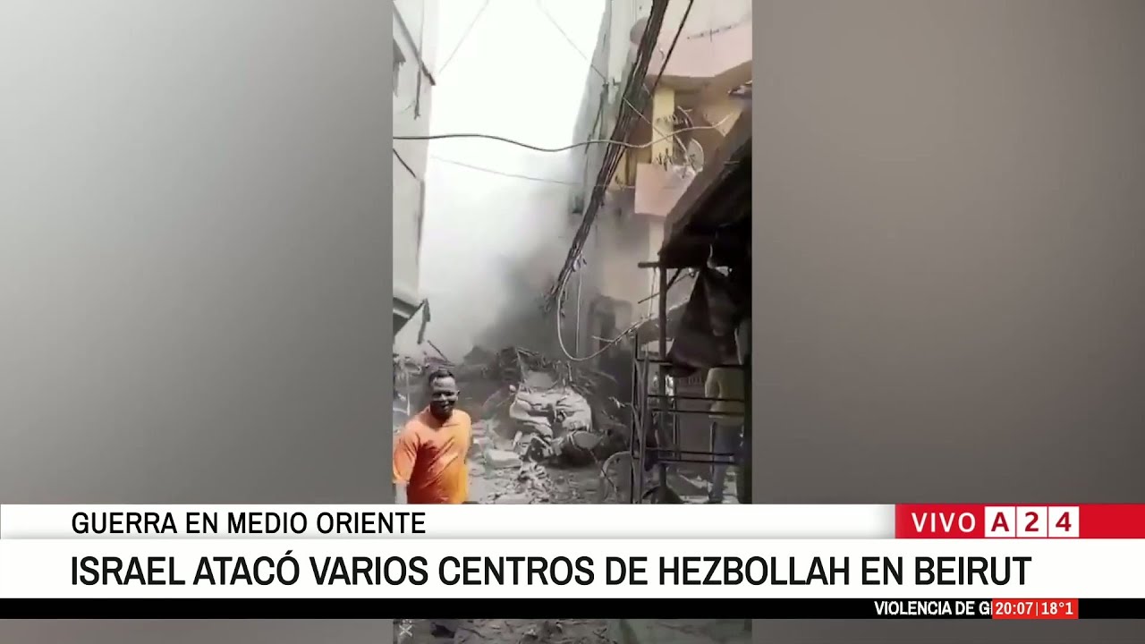 🔴 GUERRA EN MEDIO ORIENTE: ISRAEL ATAC&Oacute; VARIOS CENTROS DE HEZBOLLAH EN BEIRUT