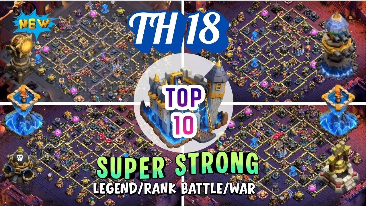 😱ANTI 2-3 STARS👊TH18 LEGEND LEAGUE BASE & WAR BASE LINK-TH18 NEW WAR BASE WITH LINK CLASH OF CLAN