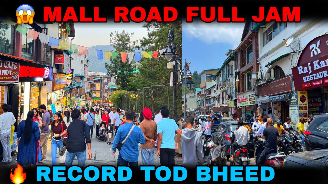 Mussoorie Mall Road Fully Jam 😱 | Tourist Rush Peak Par | Mussoorie Vlog 2026 🔥