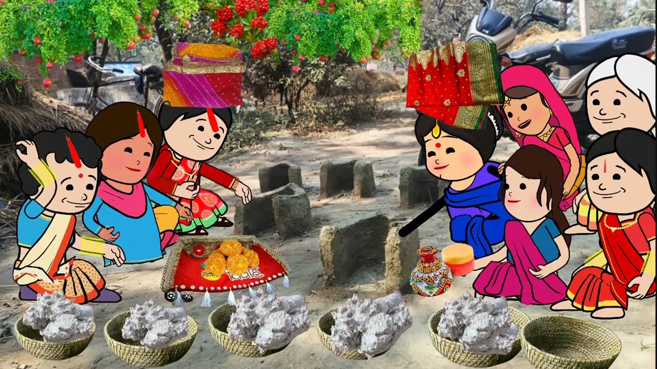 बियाह माटी लावे गई बड़की जीजी ललका दाखिन्हा गाई मजेदार गौनई 🥰 मस्त  कॉमेडी @anchalcartooncomedy