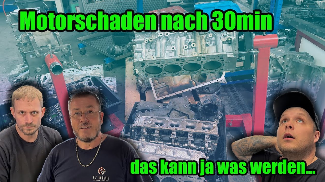 MOTORSCHADEN nach 30min !!!!! Und der Wagen ist nicht einen Km gefahren :)