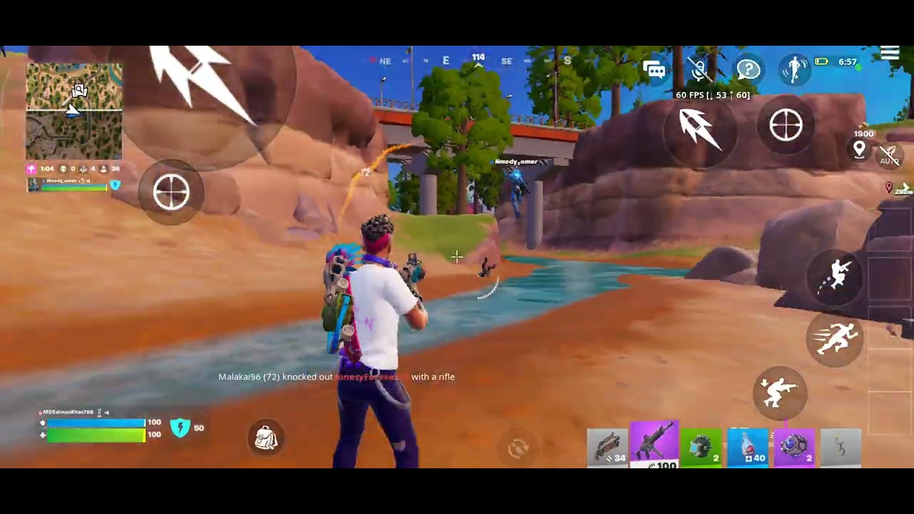 Fortnite mobile game play duo 📳 mode