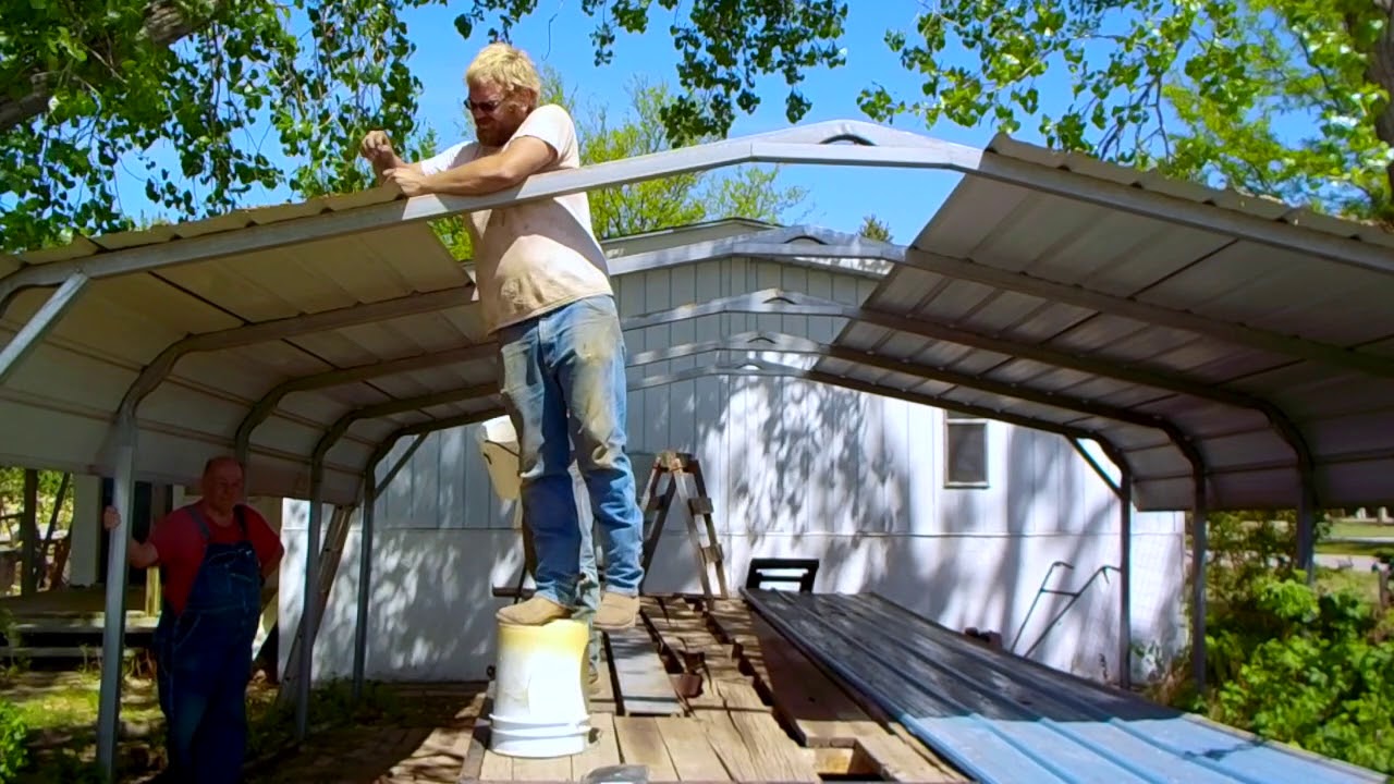Taking Down First car port!!