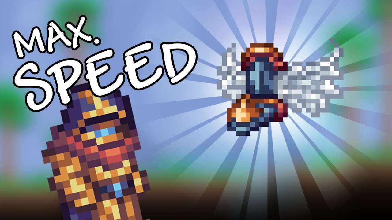 Maximum MOVEMENT SPEED in Terraria Calamity mod!