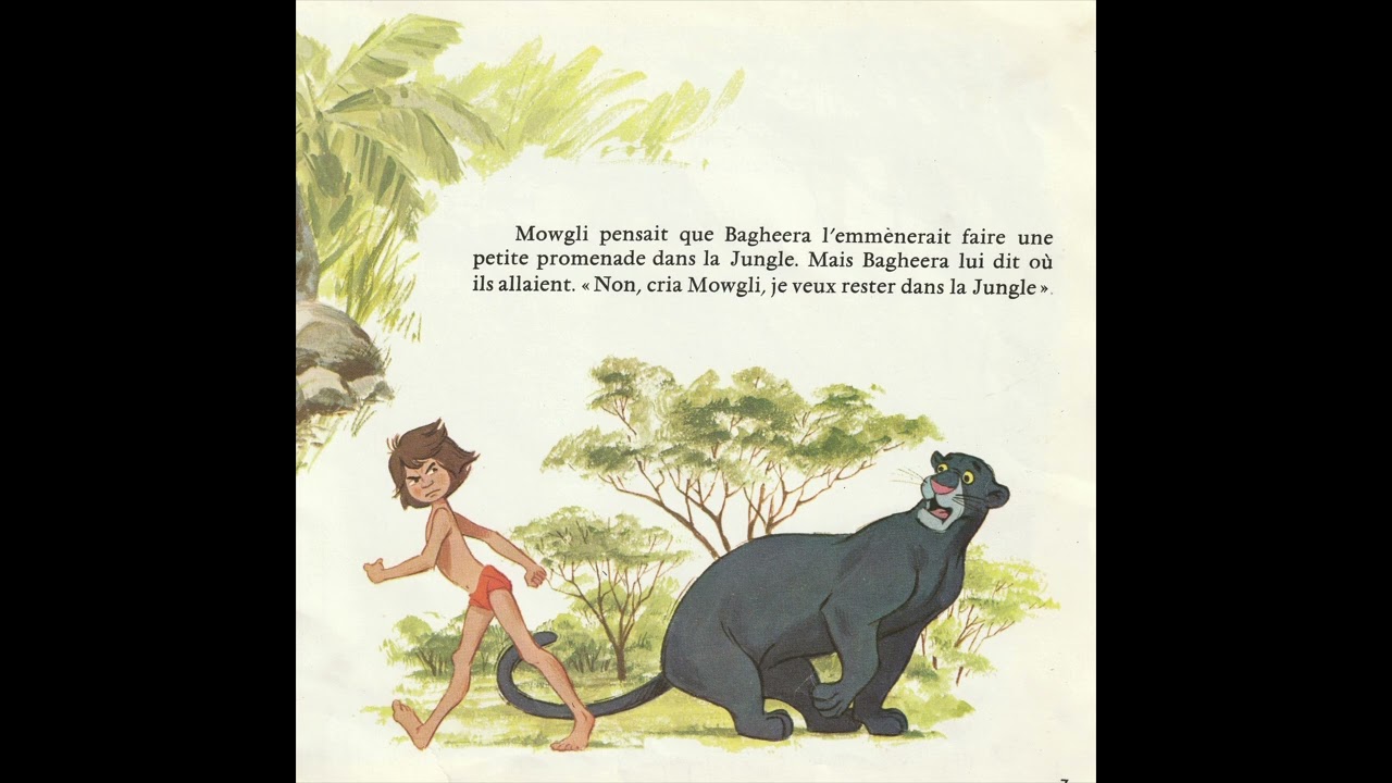 Le livre de la Jungle Livre disque 45 T
